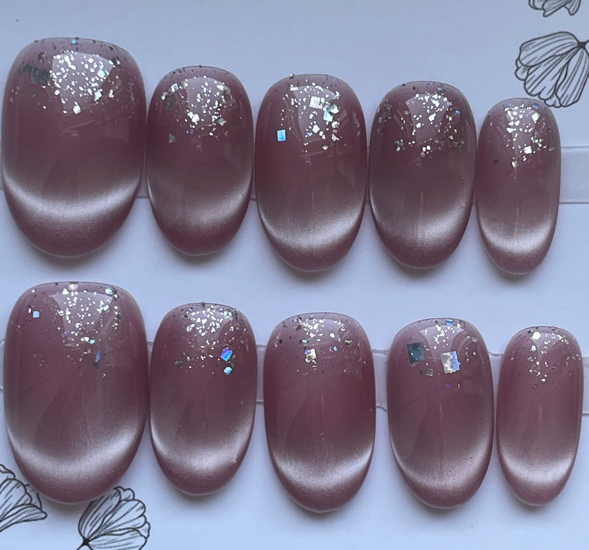 Dusky pink cat eye