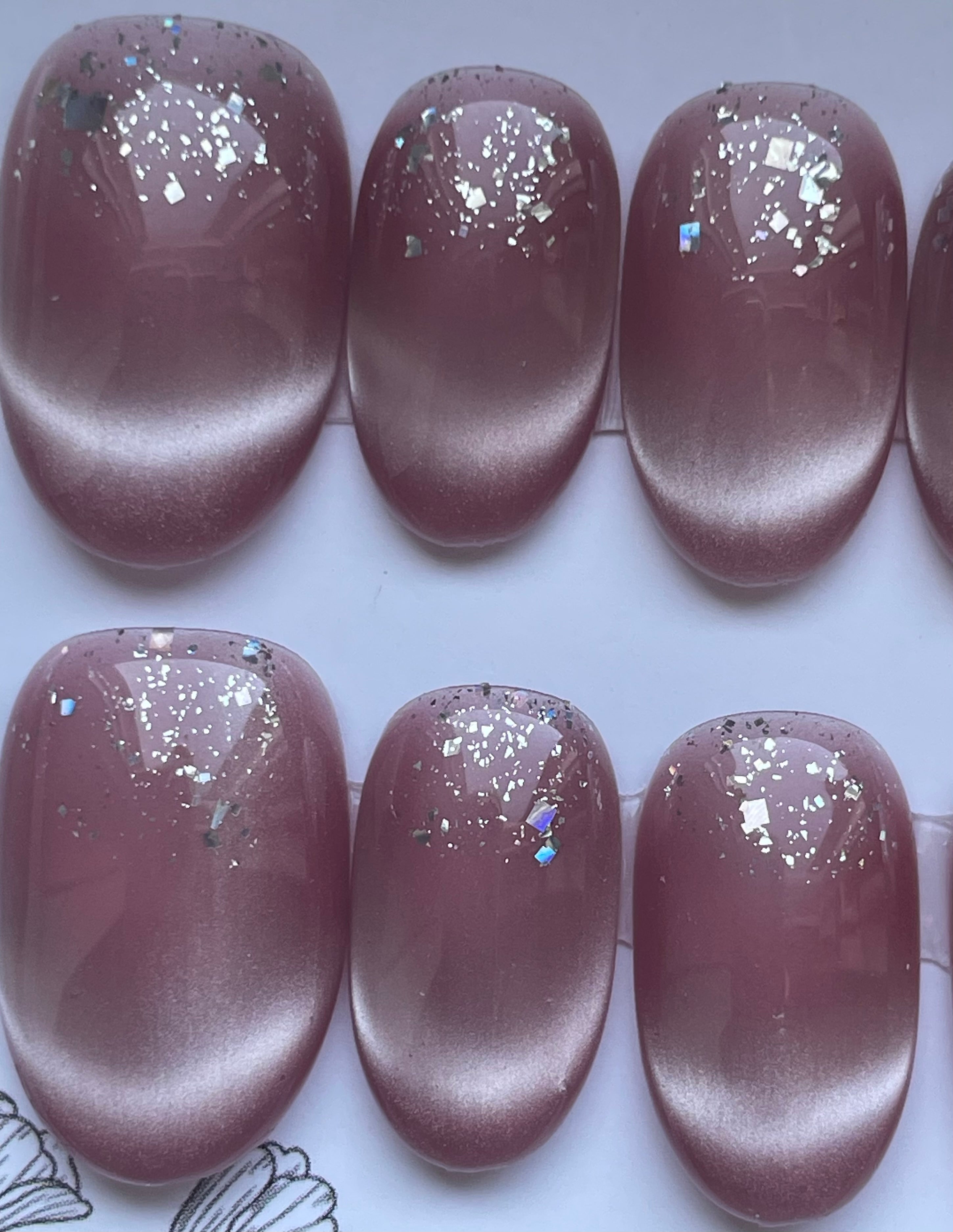 Dusky pink cat eye