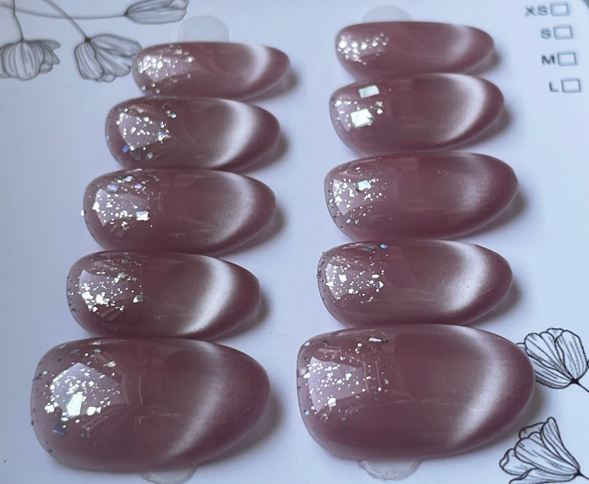 Dusky pink cat eye
