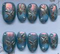 blue butterfly chrome