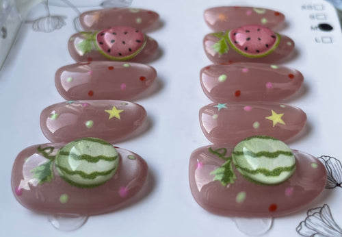 3D fun fruit pink