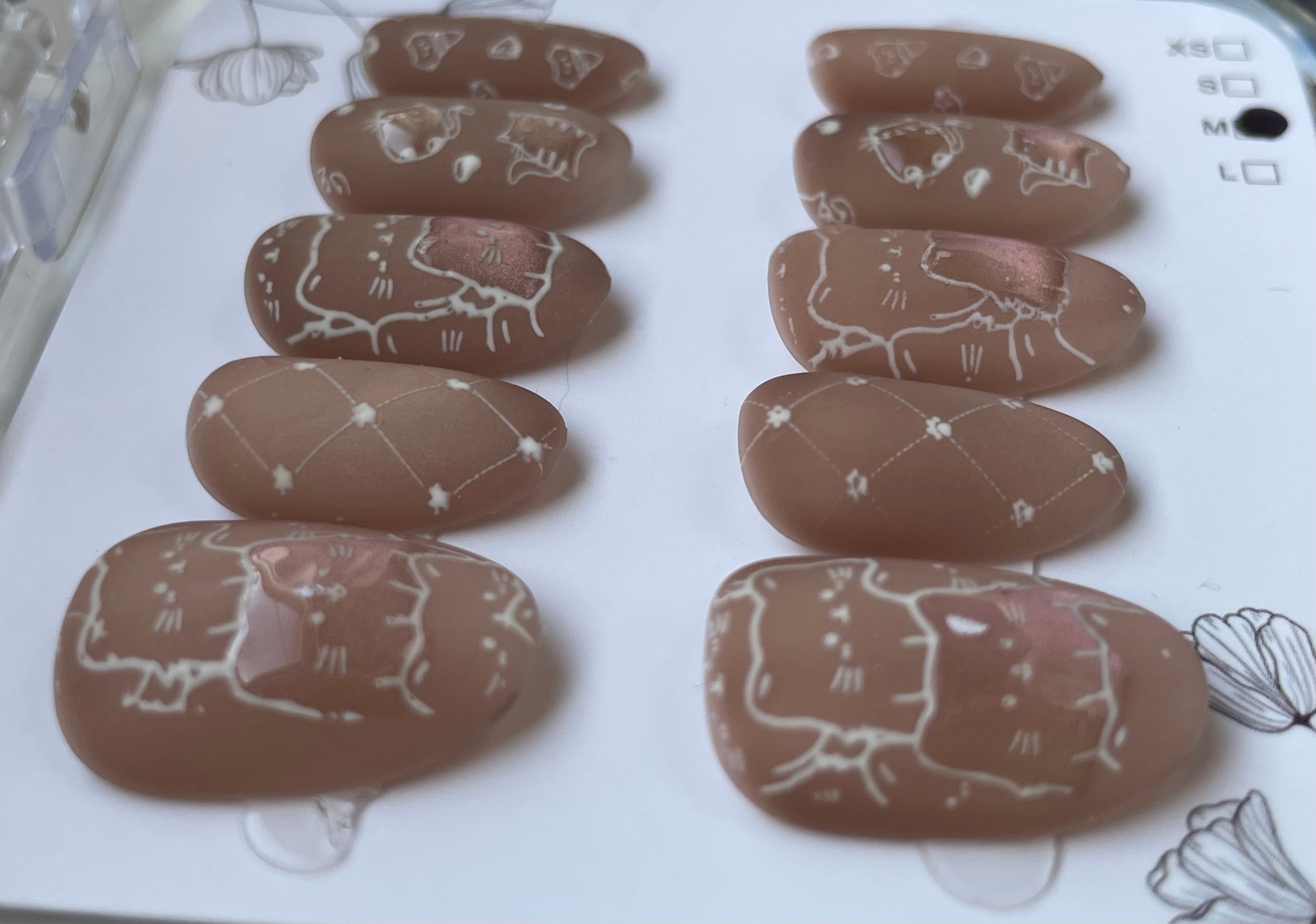 mocha matte cat design