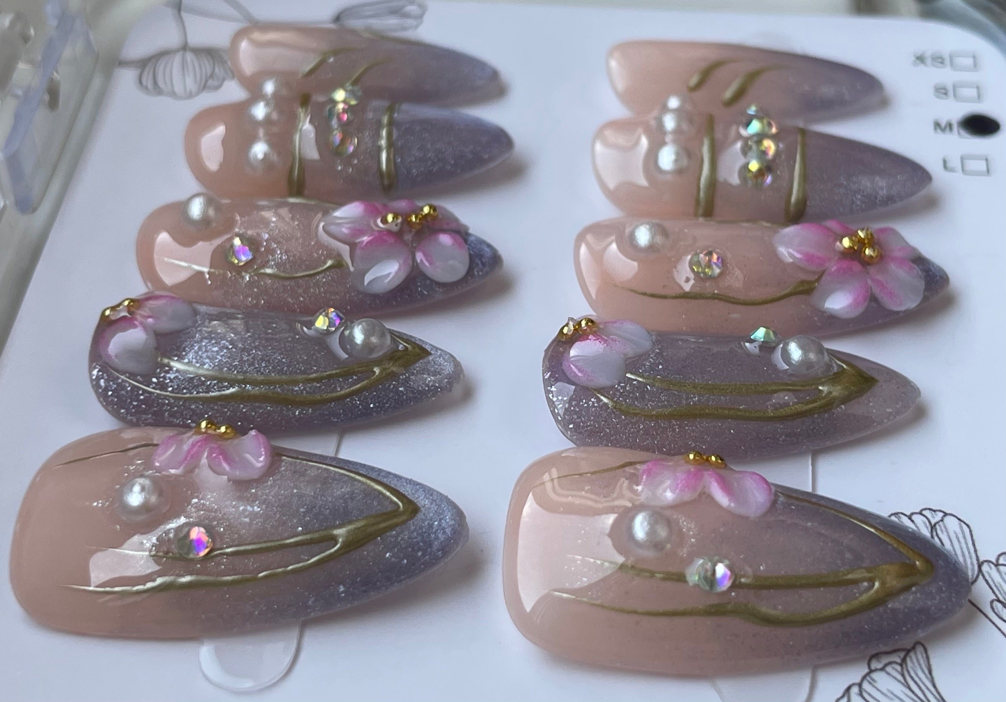 Lavender 3D flower
