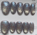 Iridescent heart print