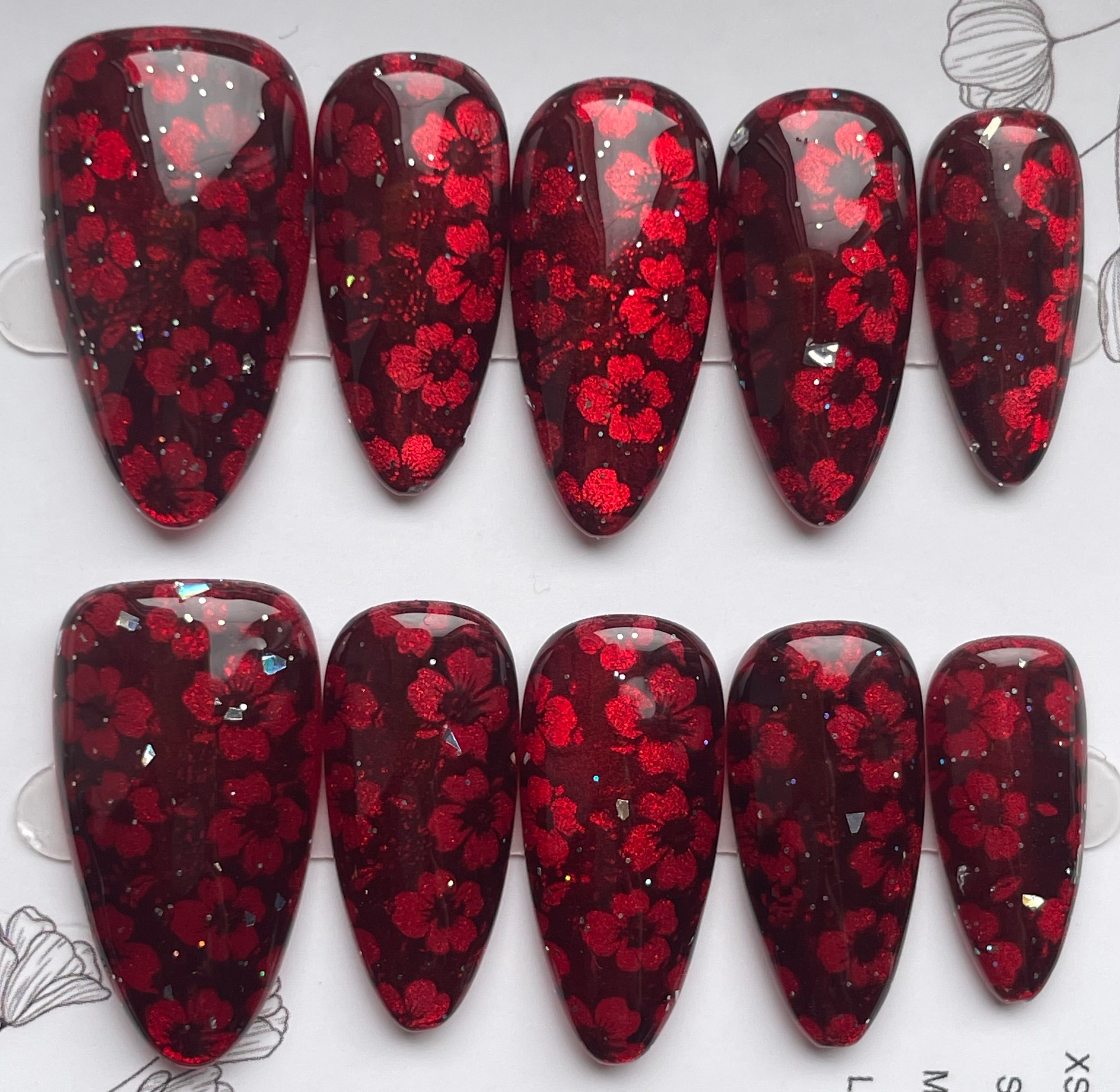 Deep red daisy