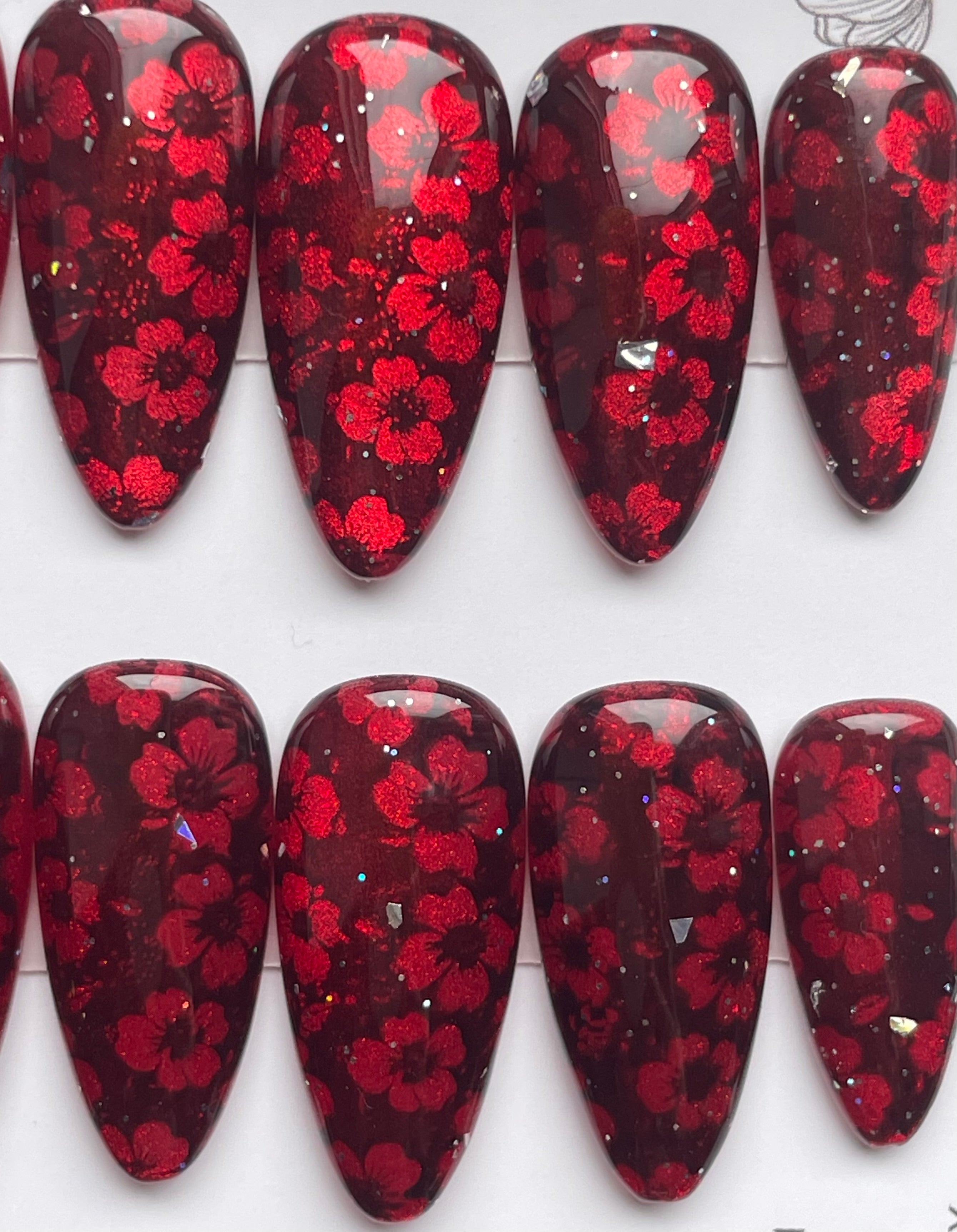 Deep red daisy