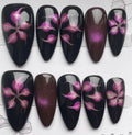 Deep purple flower almond