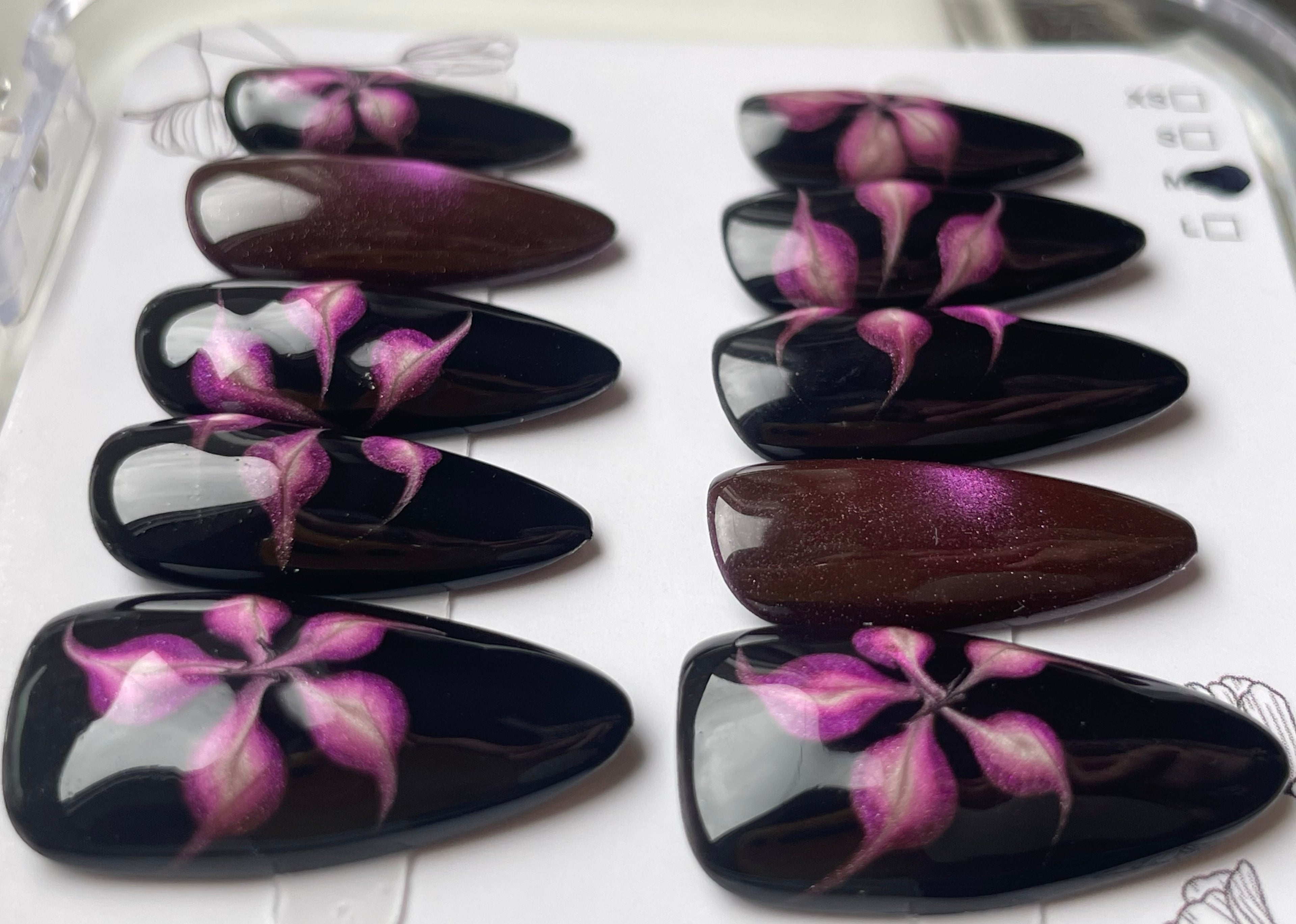 Deep purple flower almond