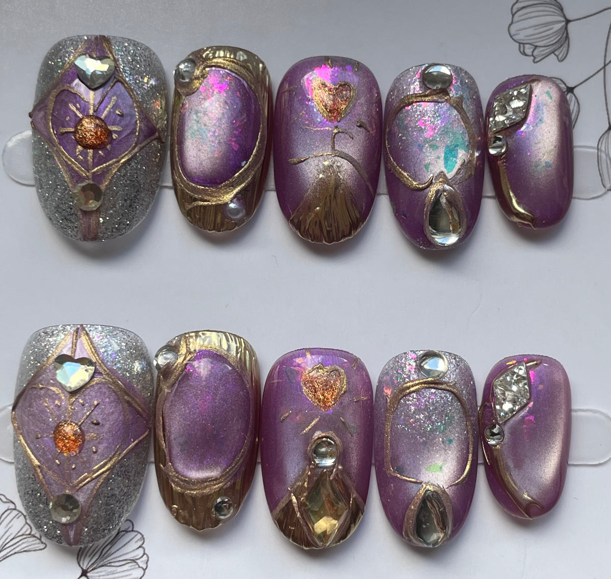 abstract purple gold