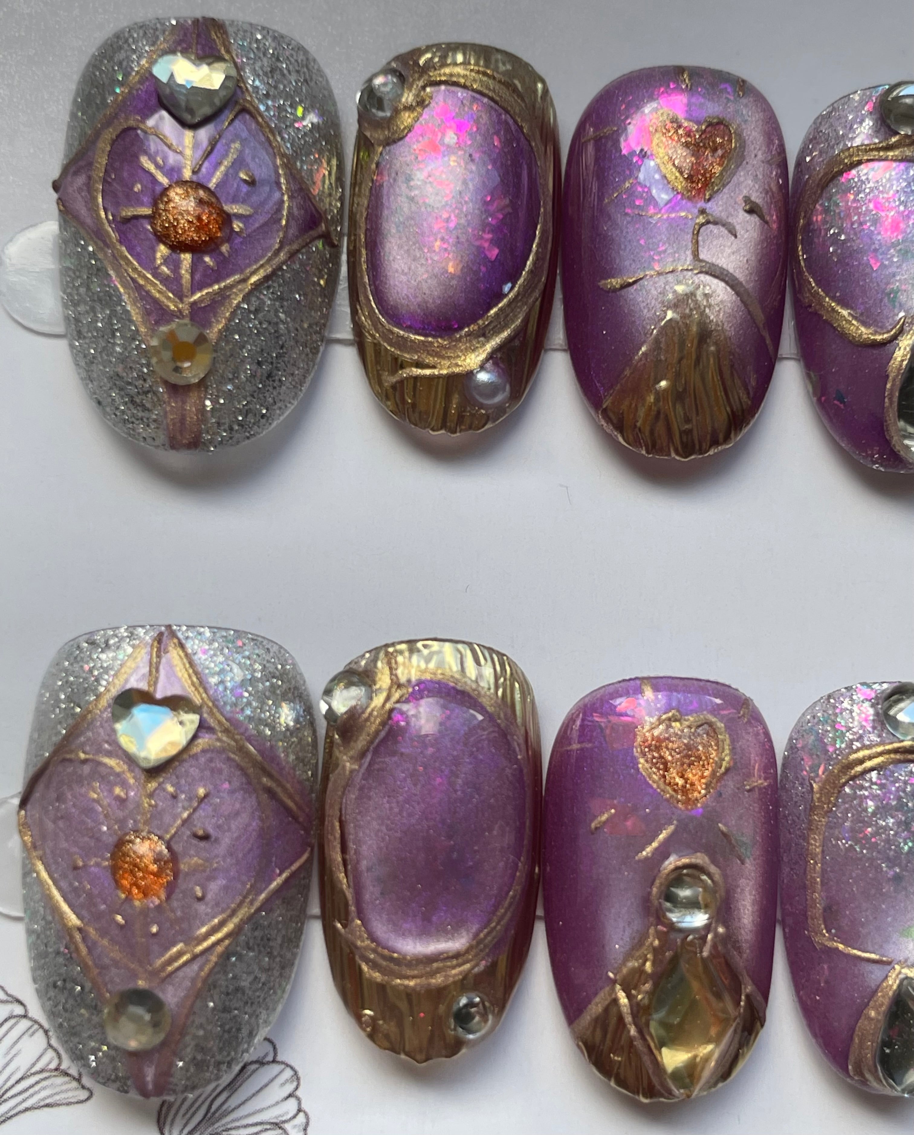 abstract purple gold
