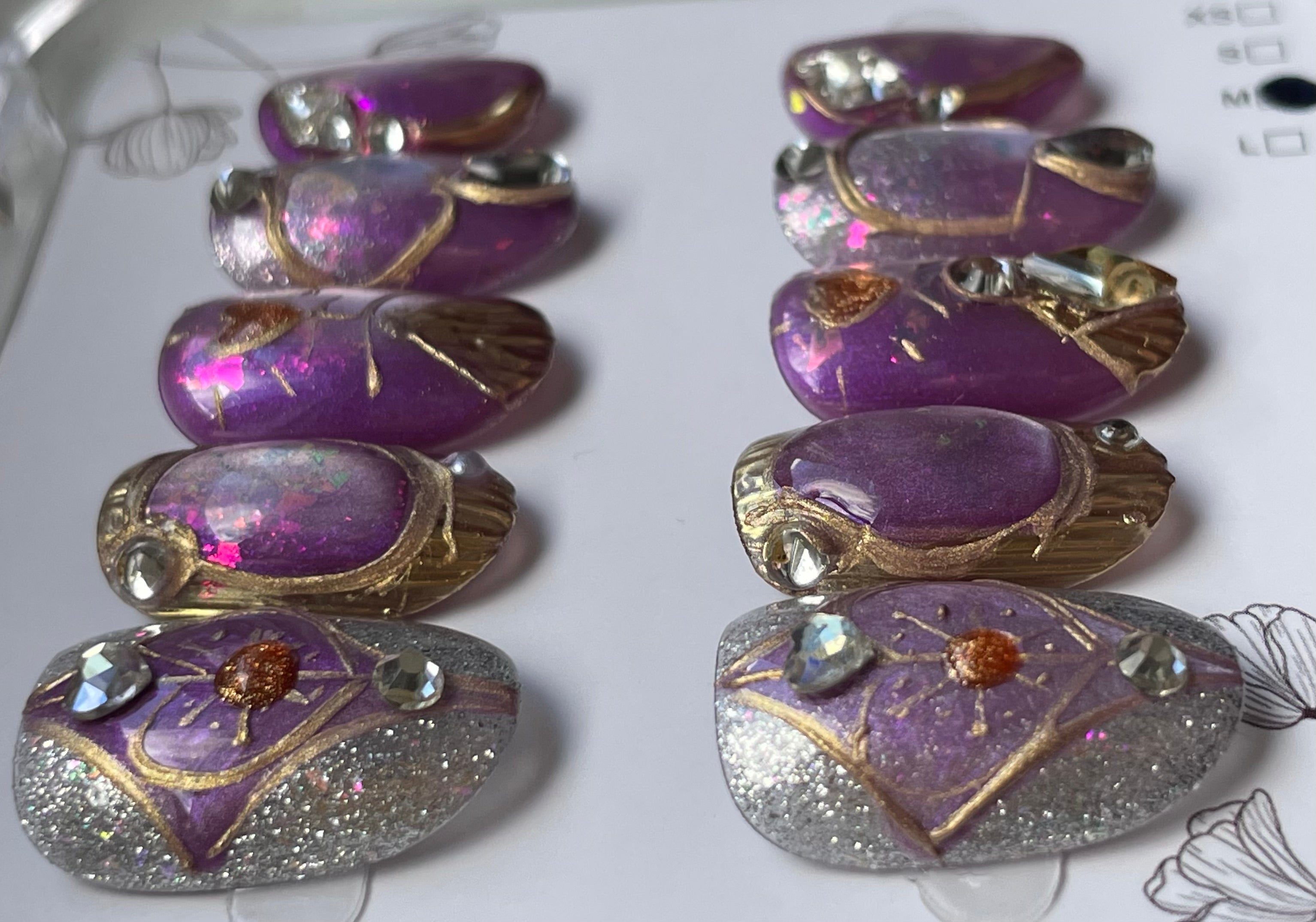 abstract purple gold