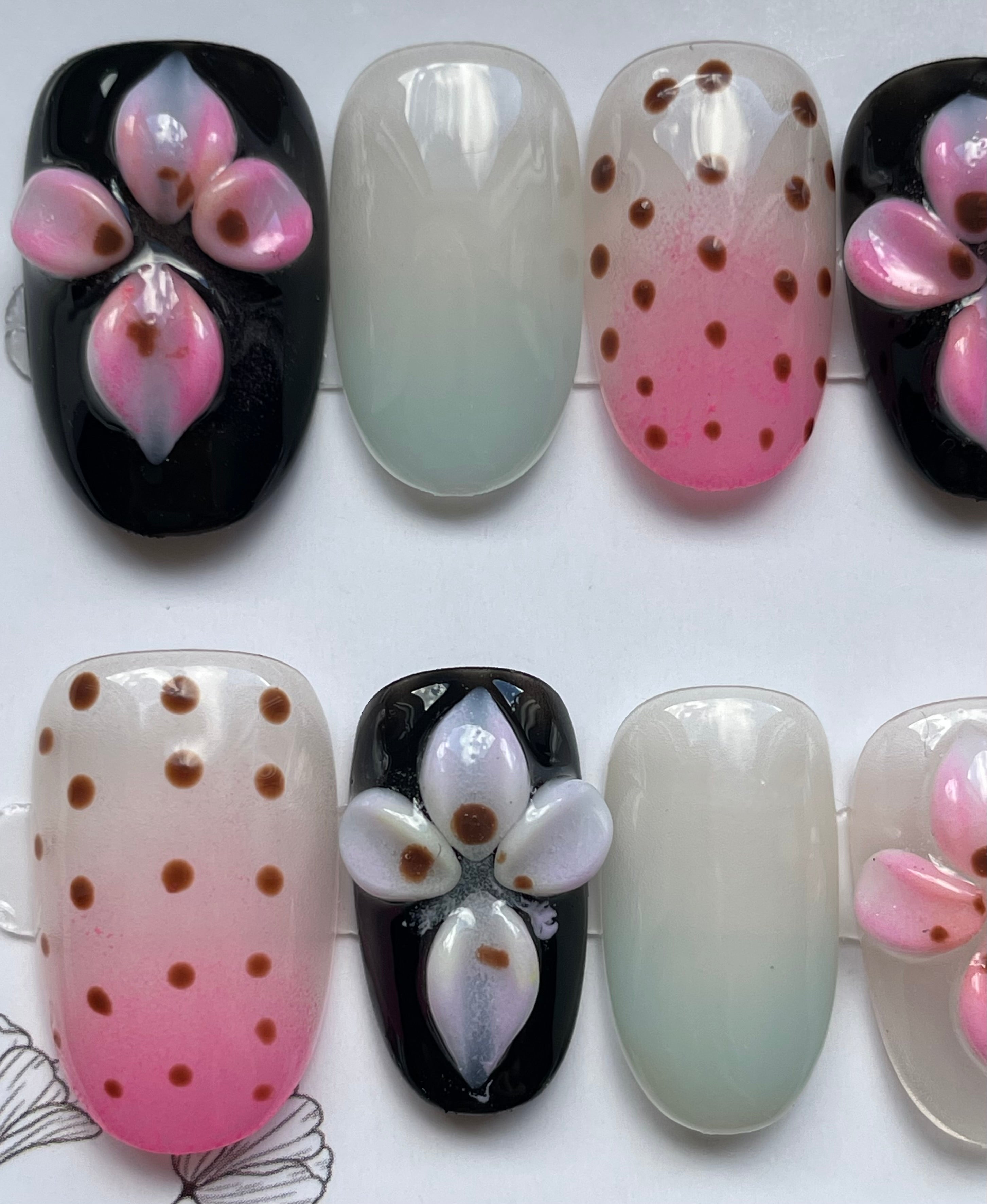 ombre spot and flowers