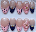 Pink and navy tip