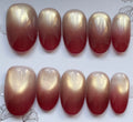 Champagne berry ombre cat eye