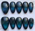 Cat eye deep teal