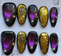 Gilded gold and purple