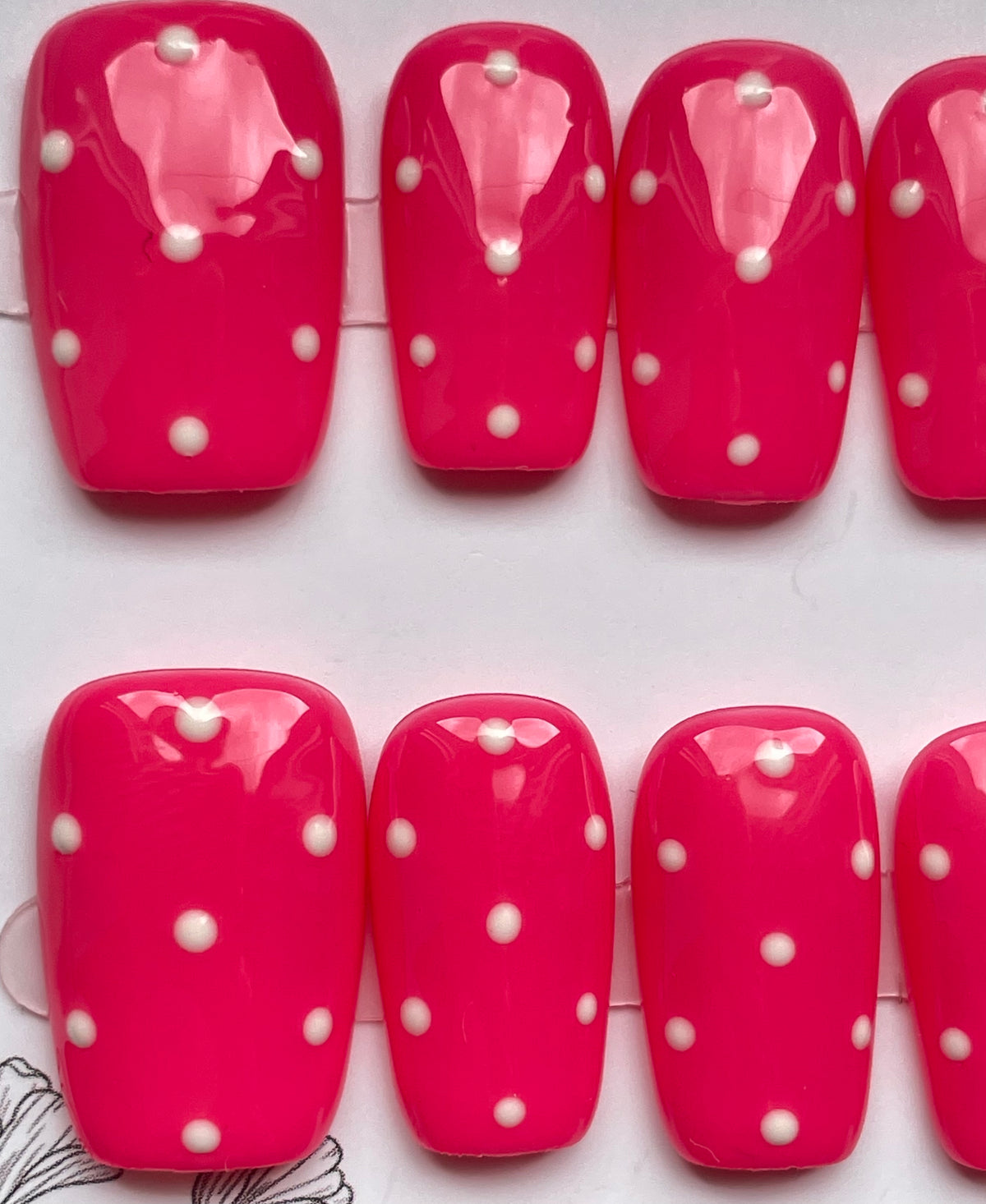 Pink polka dot