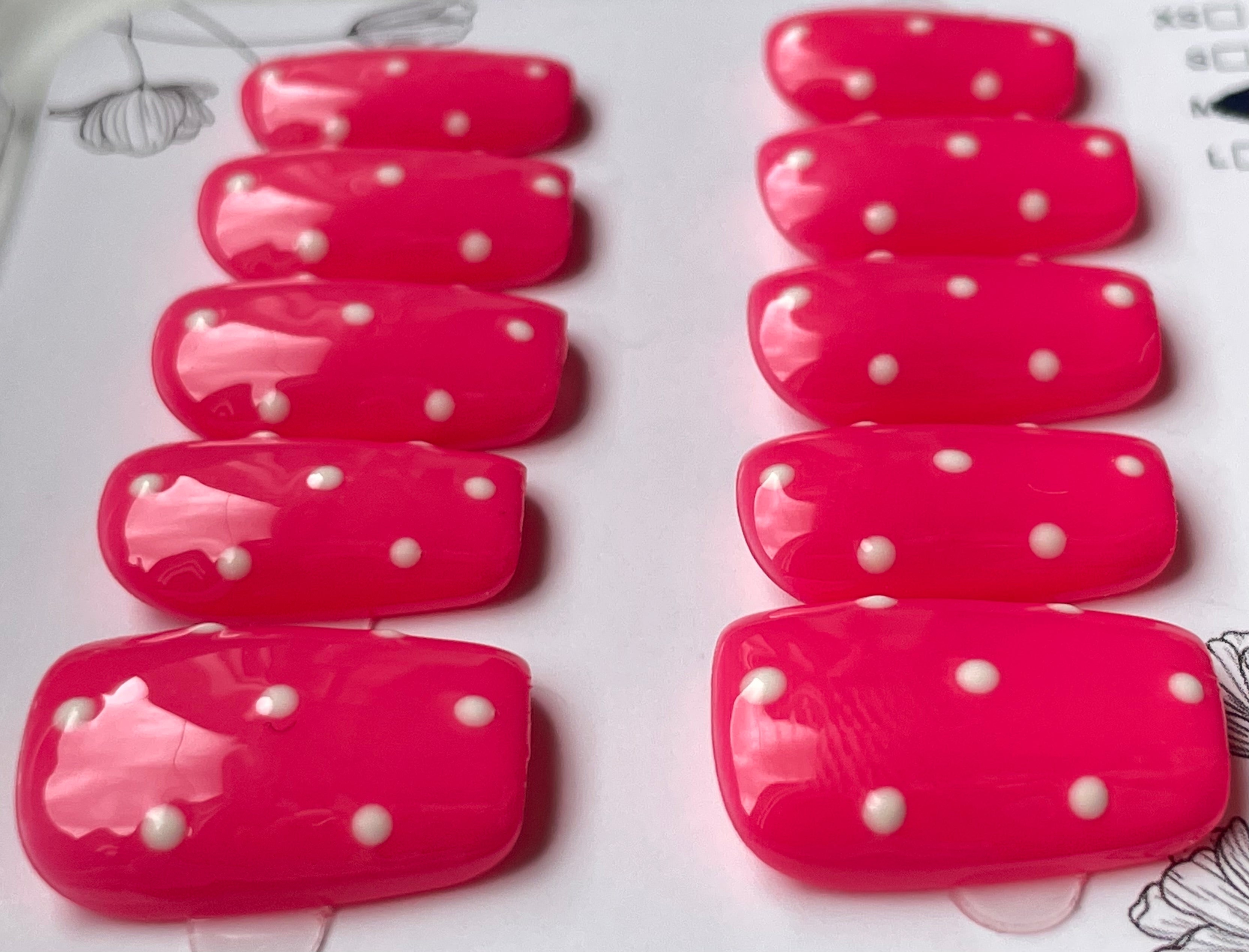 Pink polka dot