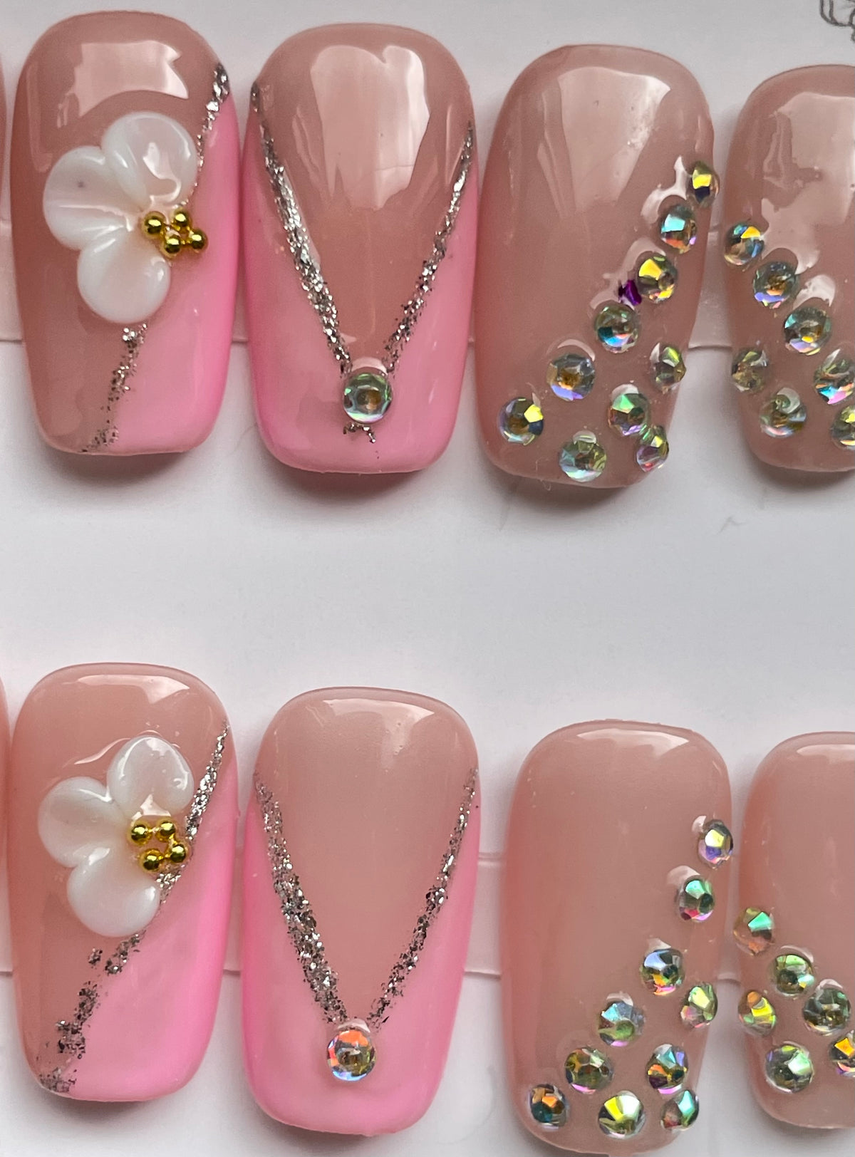 Pink V gems